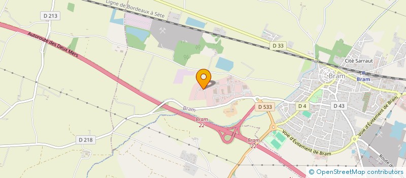 localisation de l'entreprise TNG SOLUTIONS.  FANJEAUX