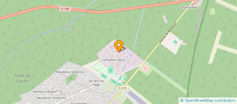 localisation de l'entreprise TNG TERRASSEMENT  ANDERNOS-LES-BAINS