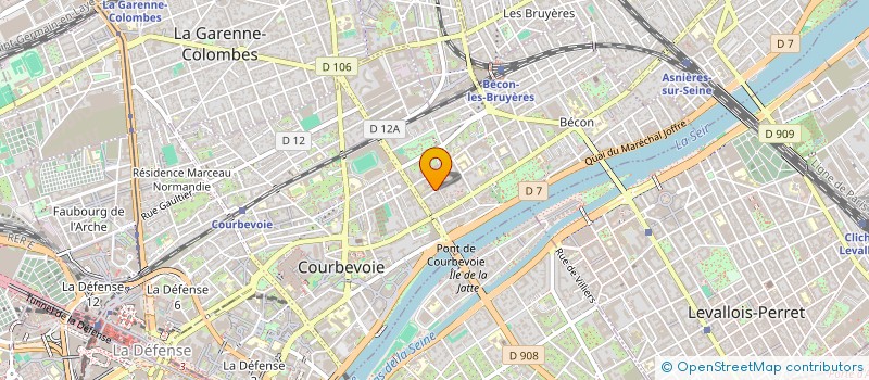 localisation de l'entreprise TNGH à COURBEVOIE