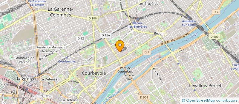 localisation de l'entreprise TNGI à COURBEVOIE