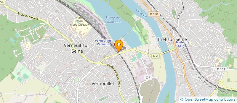 localisation de l'entreprise TNH à VERNOUILLET