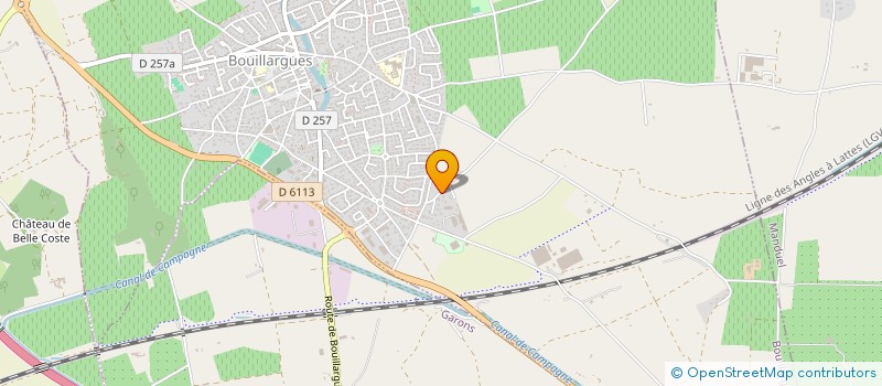 localisation de l'entreprise TNI PEINTURE  BOUILLARGUES