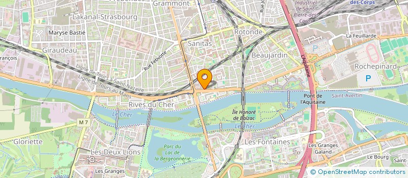 localisation de l'entreprise TNJ  TOURS