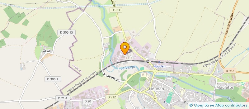 localisation de l'entreprise TNM  HOUDAN