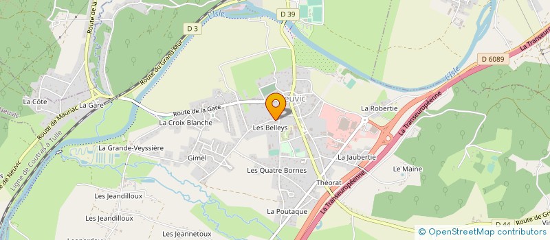 localisation de l'entreprise TNPE IMMO  NEUVIC