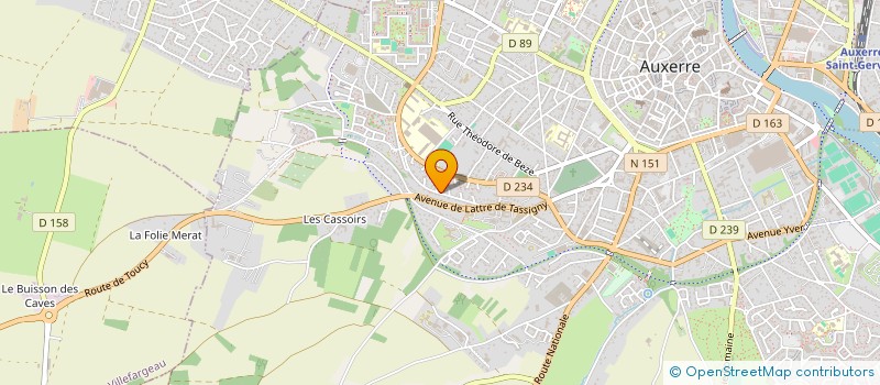 localisation de l'entreprise TNR 89 à AUXERRE