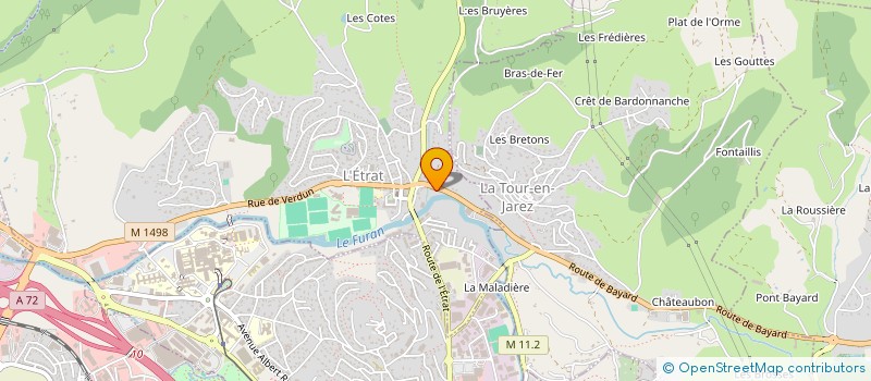 localisation de l'entreprise TNS TECHNO NOISE SYSTEM  L'ETRAT