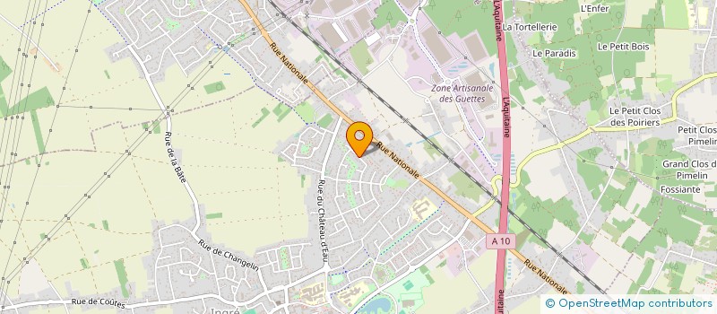 localisation de l'entreprise TNT  INGRE