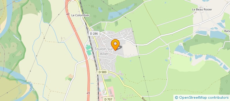 localisation de l'entreprise TNT NORD AUVERGNE à TOULON-SUR-ALLIER