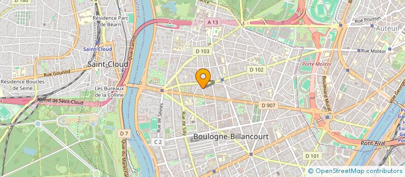 localisation de l'entreprise TNT PROMO FRANCE à BOULOGNE-BILLANCOURT