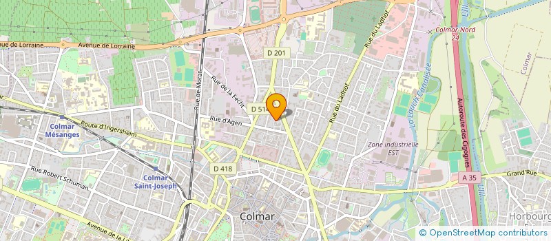 localisation de l'entreprise TNT TOITURE  COLMAR