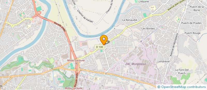 localisation de l'entreprise TNT VIDEO  ALBI