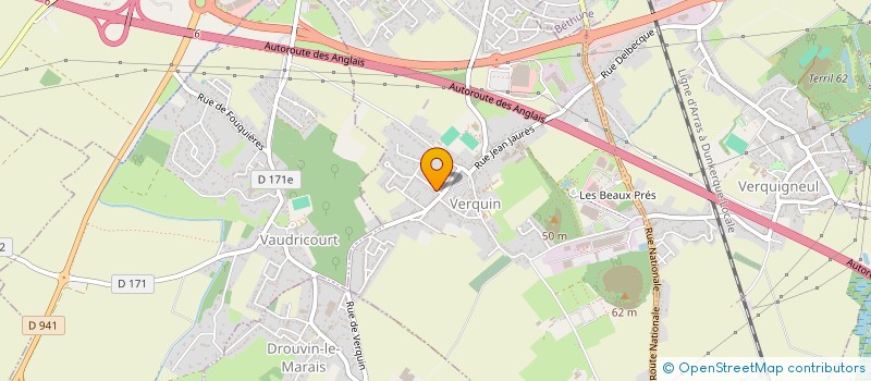 localisation de l'entreprise TO BE AN ARTIST  VERQUIN