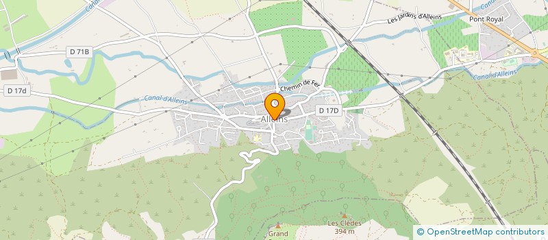 localisation de l'entreprise TO BEE GREEN à ALLEINS