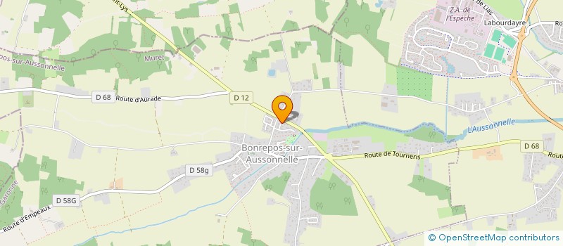 localisation de l'entreprise TO ZE TOP  BONREPOS-SUR-AUSSONNELLE