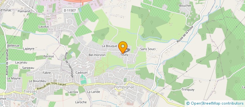 localisation de l'entreprise TOA  POMPIGNAC