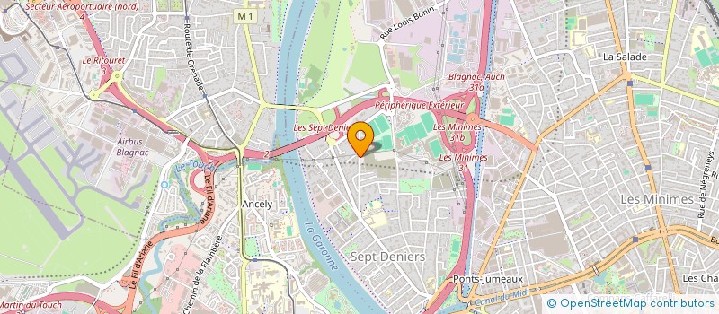 localisation de l'entreprise TOAC TENNIS à TOULOUSE
