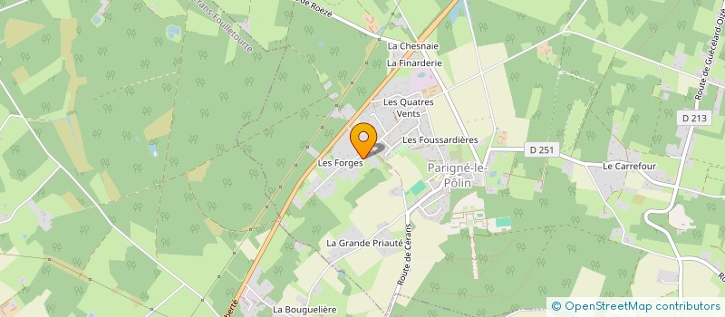 localisation de l'entreprise TOAD & COMPAGNIE  PARIGNE-LE-POLIN