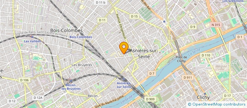 localisation de l'entreprise TOAST à ASNIERES-SUR-SEINE