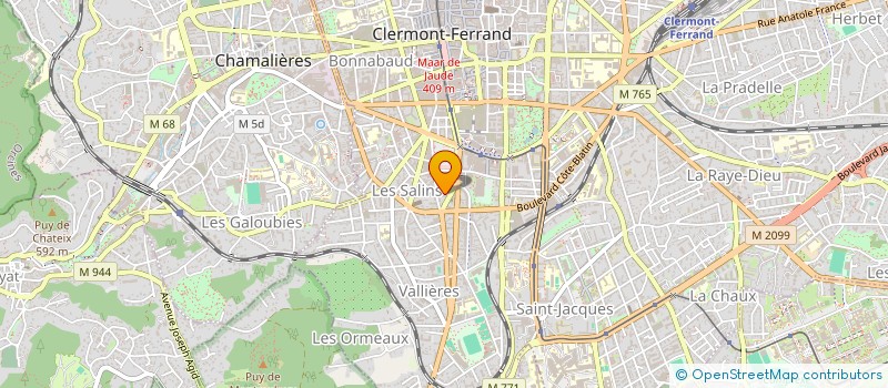 localisation de l'entreprise TOASTY  CLERMONT-FERRAND