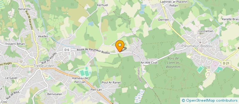 localisation de l'entreprise TOB DECO SERVICES  TREBEURDEN