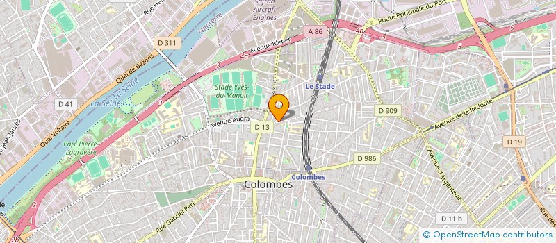 localisation de l'entreprise TOBA 12  COLOMBES