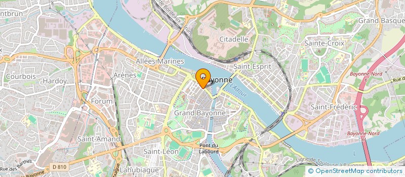 localisation de l'entreprise TOBA à BAYONNE