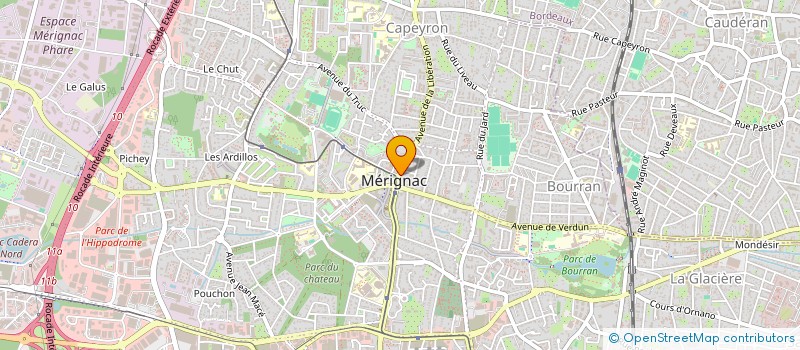 localisation de l'entreprise TOBACCO MERIGNAC  MERIGNAC