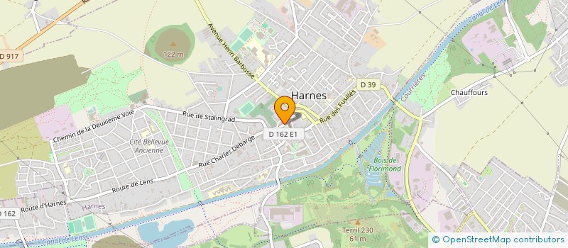 localisation de l'entreprise TOBI CHAUSSEURS à HARNES