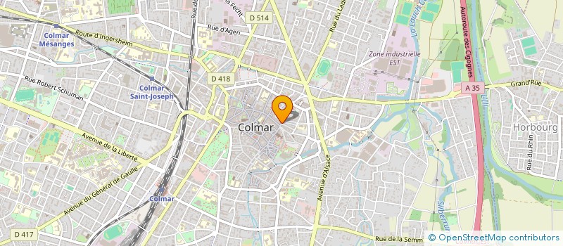 localisation de l'entreprise TOBIA à COLMAR