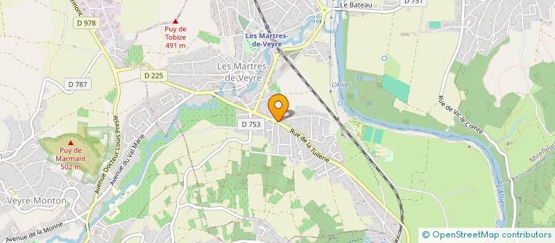 localisation de l'entreprise TOBIZE  LES MARTRES-DE-VEYRE