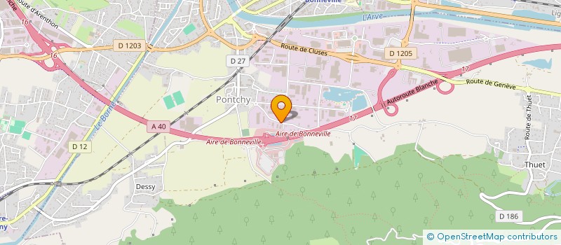 localisation de l'entreprise TOBLER SARL ECHAFAUDAGE.COFFRAGE.  BONNEVILLE