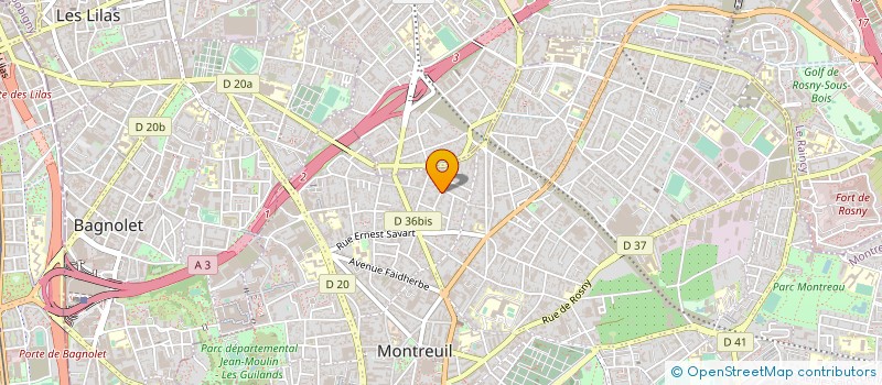 localisation de l'entreprise TOBOGGAN à MONTREUIL