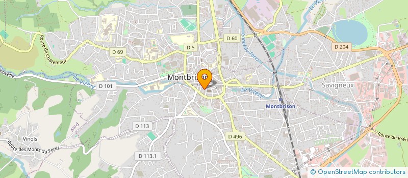 localisation de l'entreprise TOBOGGAN  MONTBRISON