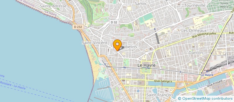 localisation de l'entreprise TOC VITRIER à LE HAVRE