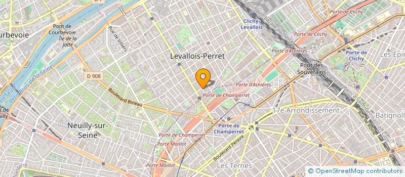 localisation de l'entreprise TOCA à LEVALLOIS-PERRET