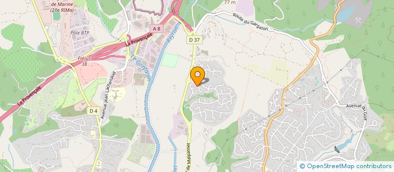 localisation de l'entreprise TOCA TANGO COTE D'AZUR à FREJUS