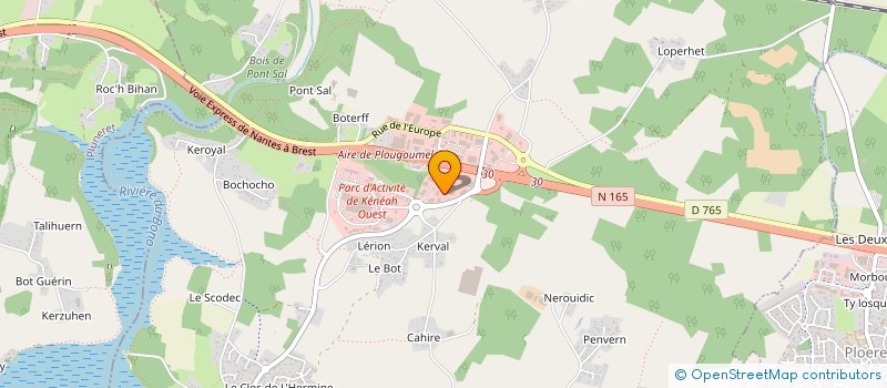 localisation de l'entreprise TOCAL à AURAY