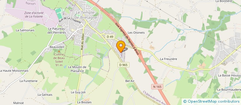 localisation de l'entreprise TOCCA NERA  LE TEMPLE-DE-BRETAGNE