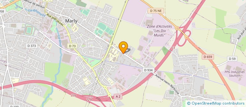 localisation de l'entreprise TOCCO à MARLY