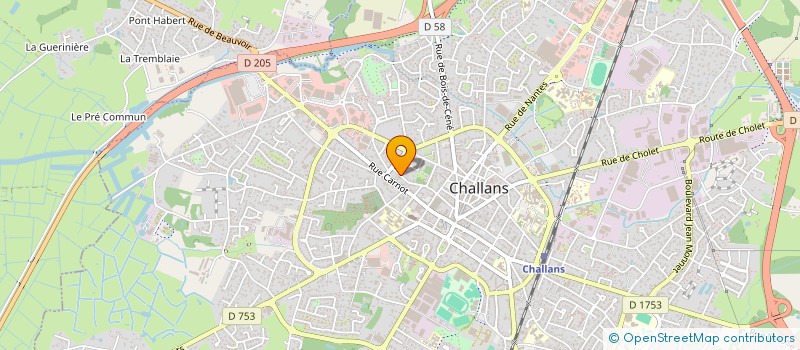 localisation de l'entreprise TOCLOUP à CHALLANS