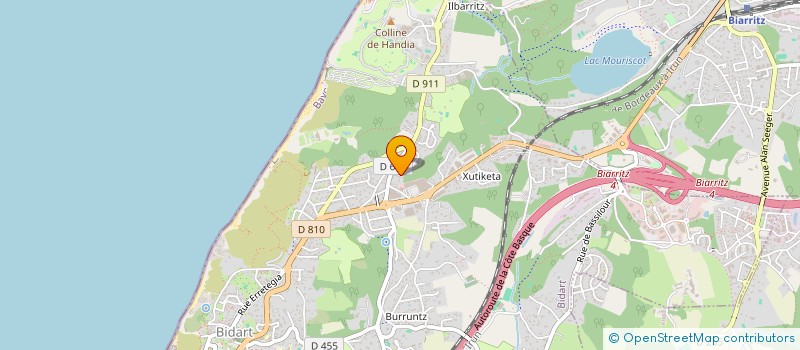 localisation de l'entreprise TOCO 64 à BIDART