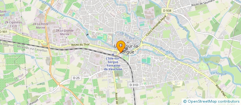 localisation de l'entreprise TOCO à L'ISLE-SUR-LA-SORGUE