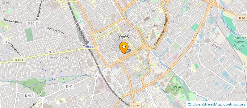 localisation de l'entreprise TOCOPHI à TROYES