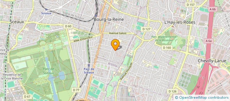 localisation de l'entreprise TOCQUEVILLE à BOURG-LA-REINE