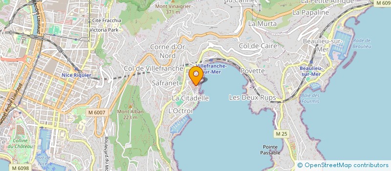 localisation de l'entreprise TOCTOCSERVICE à VILLEFRANCHE-SUR-MER