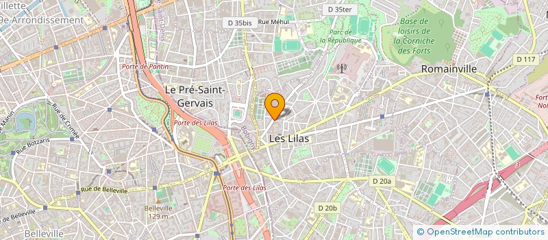 localisation de l'entreprise TODALAEL à LES LILAS