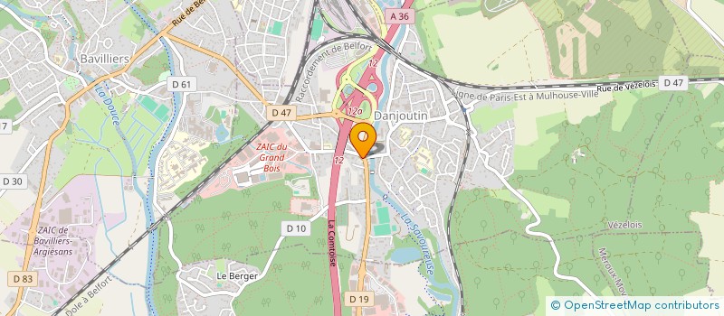 localisation de l'entreprise TODAVINIA à DANJOUTIN