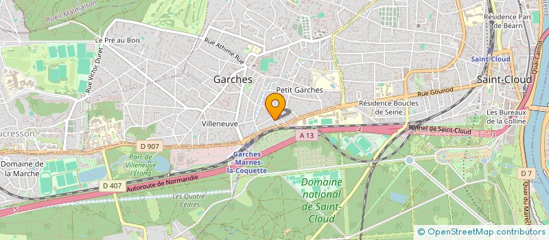 localisation de l'entreprise TODAY TOMORROW à GARCHES