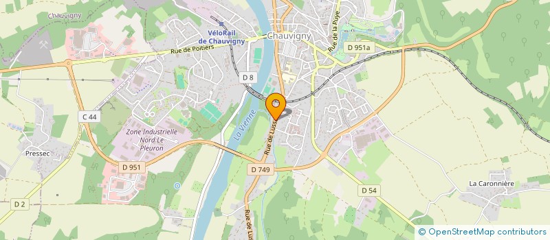 localisation de l'entreprise TODAYWORKS  CHAUVIGNY